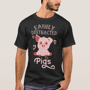 Camiseta Fácilmente Distrado Por El Regalo De Ganaderos De 