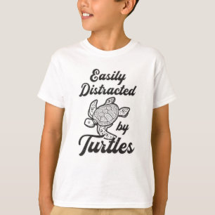 Camiseta Fácilmente Distrado Por El Regalo Mascota De Tortu
