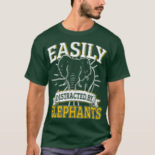 Camiseta Fácilmente Distrado Por Elefantes