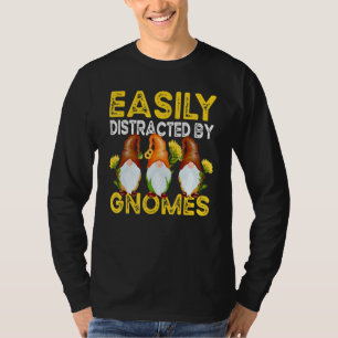 Camiseta Fácilmente Distrado Por Gnomes Sunflower Gardening