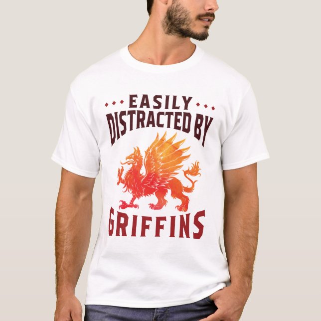 Camiseta Fácilmente distrado por Griffins Guay Fantasy Love (Anverso)