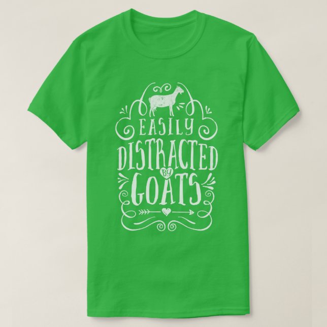 Camiseta Fácilmente Distrado Por La Granja Graciosa De Gana (Diseño del anverso)