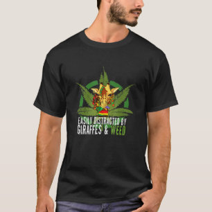 Camiseta Fácilmente Distrado Por Las jirafas Y La jirafa De