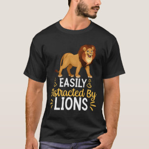 Camiseta Fácilmente Distrado Por Leones