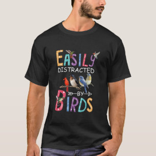 Camiseta Fácilmente Distrado Por Los Aves Ave Graciosa Cami
