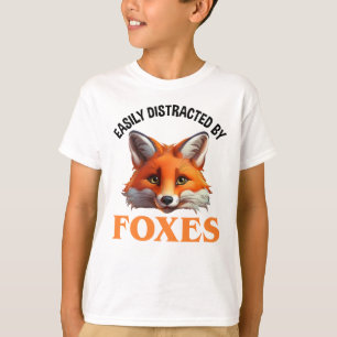 Camiseta Fácilmente Distrado Por Los Zorros