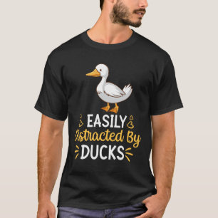 Camiseta Fácilmente Distrado Por Patos