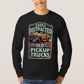 Camiseta Fácilmente distrado por viejos camiones de recogid