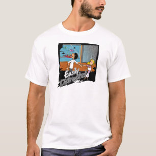 Camiseta fácilmente distraída - frente del