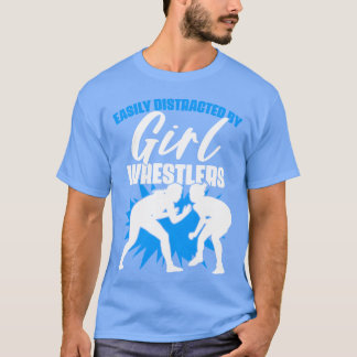 Camiseta Fácilmente Distraído Humor Divertido de Lucha Depo