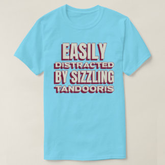 Camiseta Fácilmente Distraído Por Amante De Curry Tandoori