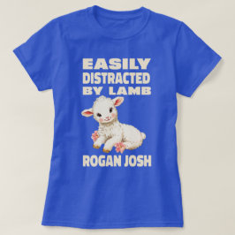 Camiseta Fácilmente Distraído Por Amante Del Curry Lamb Rog