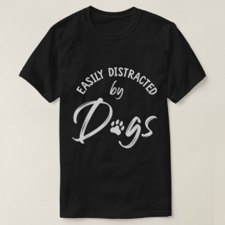 Camiseta Fácilmente Distraído por Arte Divertida para Amant