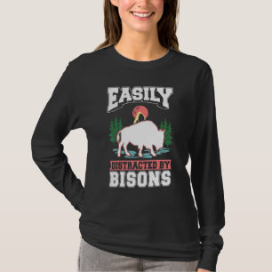 Camiseta Fácilmente distraído por Bisons Buffalo