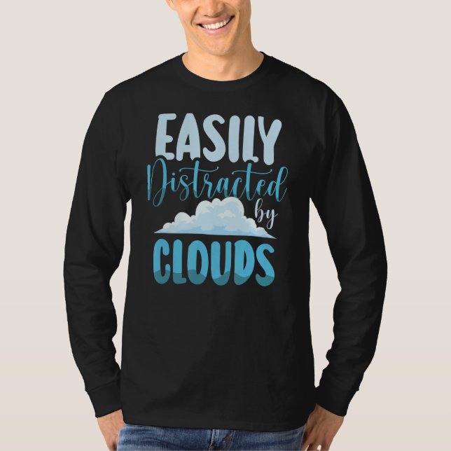 Camiseta Fácilmente Distraído Por Clouds Weather Forecast M (Anverso)
