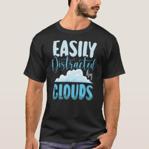 Camiseta Fácilmente Distraído Por Clouds Weather Forecast M