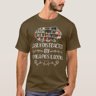 Camiseta Fácilmente distraído por conejillos de indias y li