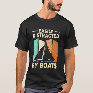 Camiseta Fácilmente Distraído por Cruceros Capitanes de Bar