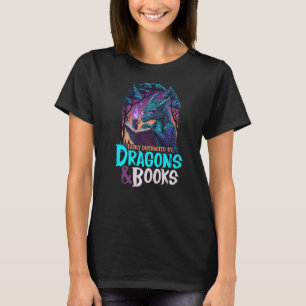 Camiseta fácilmente distraído por Dragon y Books para el Lo