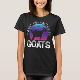 Camiseta Fácilmente Distraído Por El Campesino De Cabra Ret
