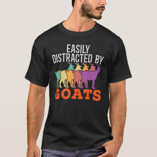 Camiseta Fácilmente Distraído Por El Campesino De Cabra Ret