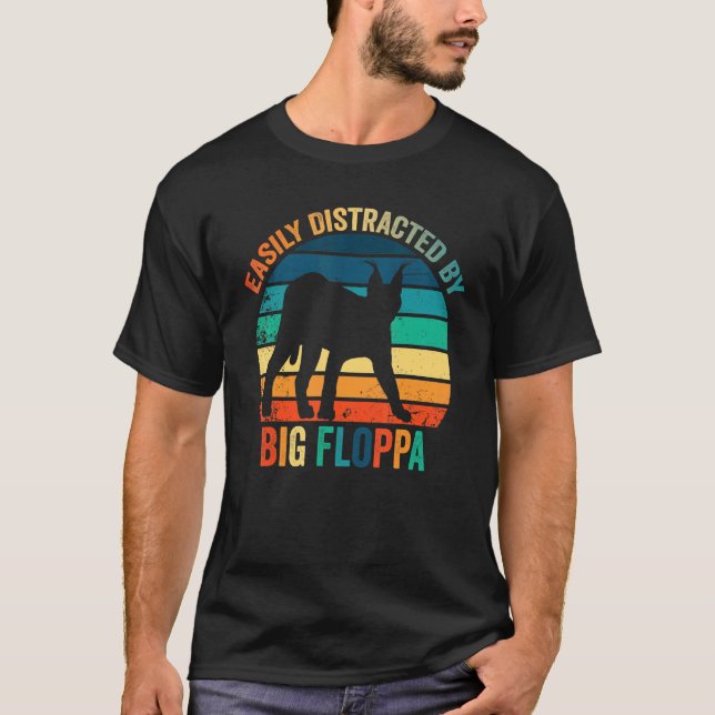 Camiseta Fácilmente Distraído Por El Gran Meme Caracal C De (Anverso)