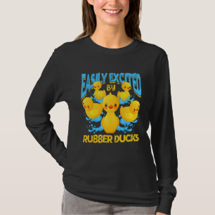 Camiseta Fácilmente Distraído Por El Pato De Goma Flotante 