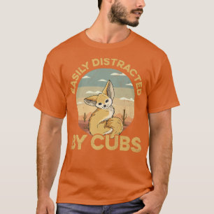 Camiseta Fácilmente distraído por fennec contrincantes Cita