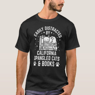 Camiseta Fácilmente Distraído por Gato Californiano Salpica