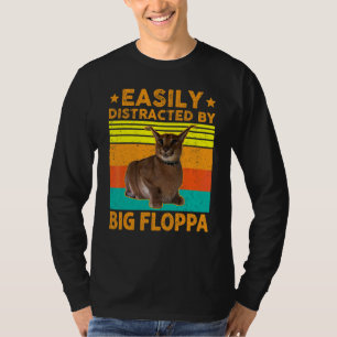 Camiseta Fácilmente Distraído Por Gato Grande Floppa Caraca