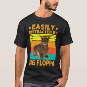 Camiseta Fácilmente Distraído Por Gato Grande Floppa Caraca