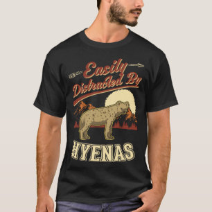 Camiseta Fácilmente distraído por Hyenas 2