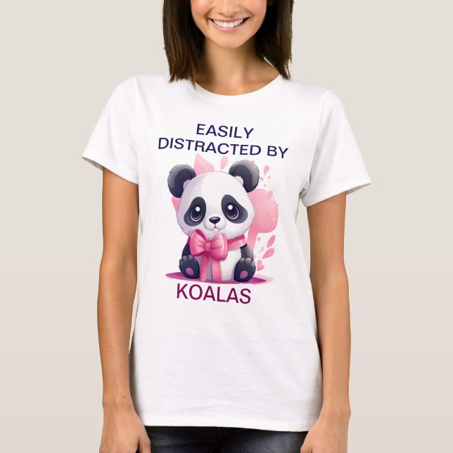 Camiseta Fácilmente Distraído Por Koalas | Funny Koala Love (Anverso)