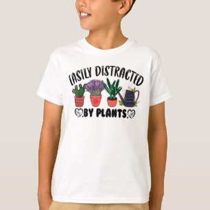 Camiseta Fácilmente Distraído Por La Agarramiento De Planta