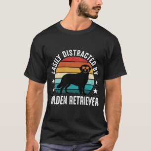 Camiseta Fácilmente Distraído por la puesta del sol retro d