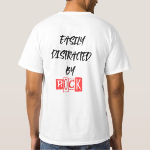 Camiseta fácilmente distraído por las rocas