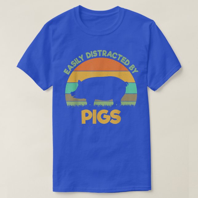 Camiseta Fácilmente distraído por los amantes de la cría de (Diseño del anverso)