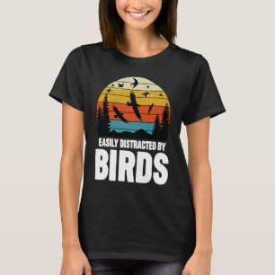 Camiseta Fácilmente Distraído Por Los Aves Aves 4