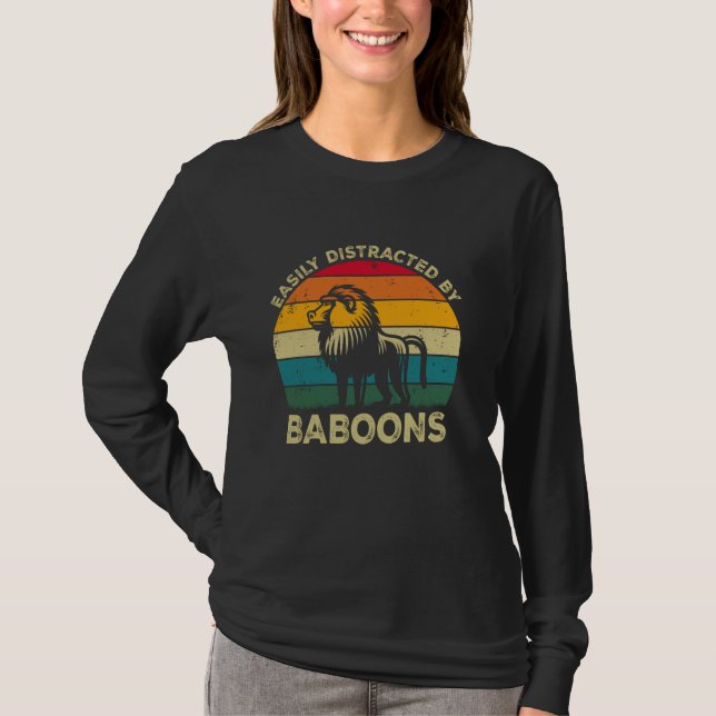 Camiseta Fácilmente Distraído Por Los Bebones, Gracioso Beb (Anverso)