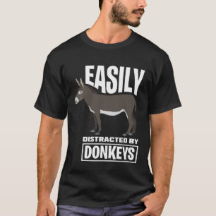 Camiseta Fácilmente Distraído Por Los Burros - Gif, Propiet