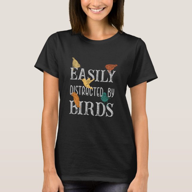 Camiseta Fácilmente Distraído Por Los Diseños De Observació (Anverso)