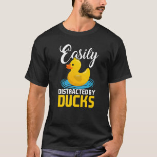 Camiseta Fácilmente Distraído Por Patos Cute Duck Set