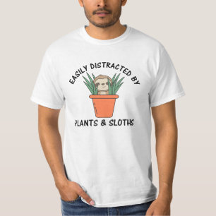Camiseta Fácilmente Distraído Por Plantas Y Plantas De Lech