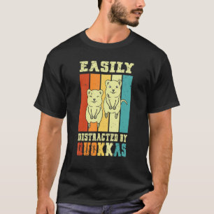 Camiseta Fácilmente Distraído Por Quokkas Aussie Wildlife A