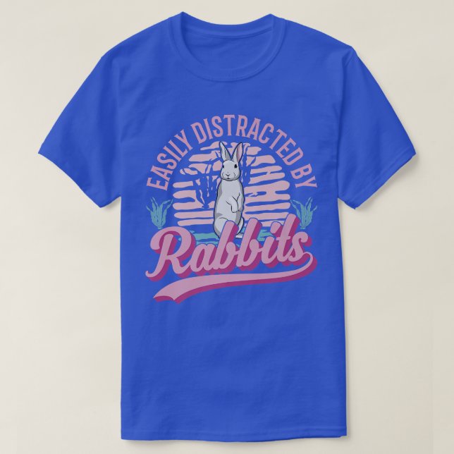 Camiseta Fácilmente distraído por Rabbits Premium  (Diseño del anverso)