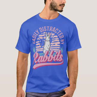 Camiseta Fácilmente distraído por Rabbits Premium