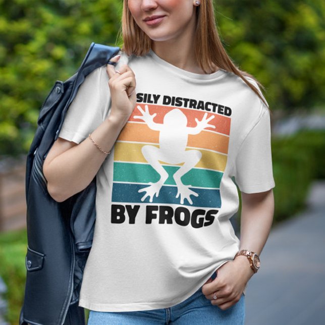 Camiseta Fácilmente Distraído Por Ranas Amantes De Guay Fro (Subido por el creador)