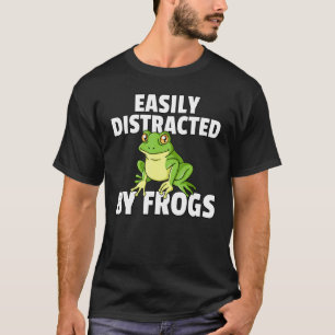 Camiseta Fácilmente Distraído Por Ranas Para Cazador De Sap