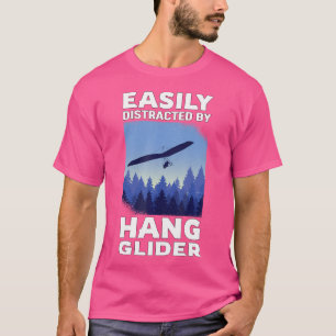 Camiseta Fácilmente Distraído Por Regalo De Ala Delta Volan