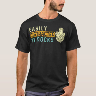 Camiseta Fácilmente Distraído Por Rocas - Coleccionista de